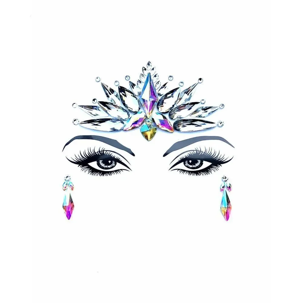 𝅺selene Iridescent Crystal Face Jewels